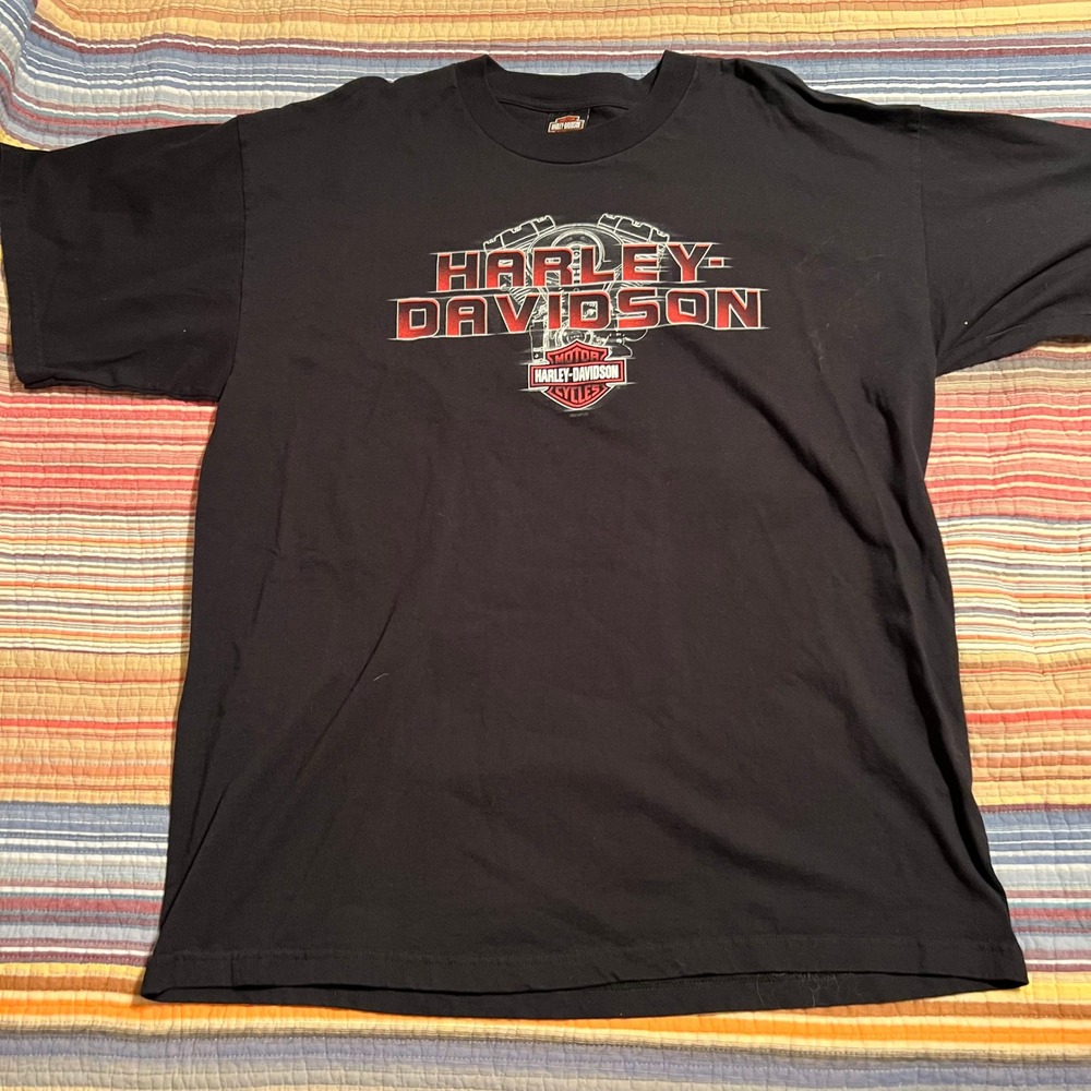Harley Davidson T-Shirt Mens 2XL Black Riders Birmingham AL Motorcycle Tee